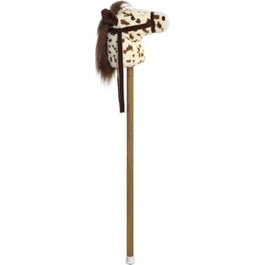 Aurora® Rideable Giddy-Up Friends™ Scot Brown Pinto Horse Stuffed Animal - Active Fun - Imaginative Adventures - White 37 Inches