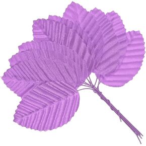 PATIKIL 4.3" Artificial Silk Leaf, 200 Pcs Artificial Leaves Stems Fake Leaves Bulk Fake Rose Wire Crafts Leaves for Home Office Decor, Light Green