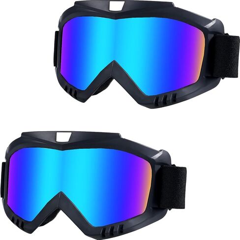 Black Dirt Bike Goggles, Windproof and Anti-Fog, TPU material, Elastic Strap, Sponge Padding, for Motorcycle ATV Dirt Bike Skiing Snowboarding in Saudi Arabia