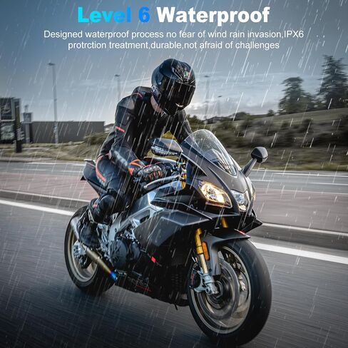 Motorcycle Helmet Bluetooth Headset - Helmet Speakers Featuring HiFi Sound, Motorcycle Headset with IP67 Waterproof, Long Lasting Motorcycle Intercom with Dual CVC Noise-Reduction-Lunar Rock in Saudi Arabia