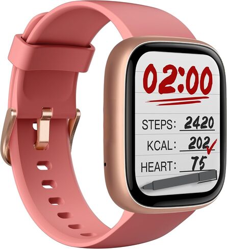 Smart Watch for Women, Alexa Built-in, Answer/Make Calls, 1.83" Fitness Tracker Watch with Heart Rate Monitor, Sleep Tracker, Pedometer, IP68 Waterproof, Smartwatch Compatible Android iOS in Saudi Arabia