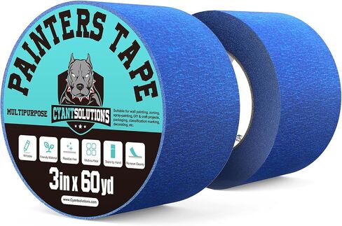 Blue Painters Tape 3 in Width and 60 yd Length, Super Sticky via No Residual or Remainings, Multi-Surface, Easy Removal, Masking Tape Painters' Choice, 1-Pack in Saudi Arabia