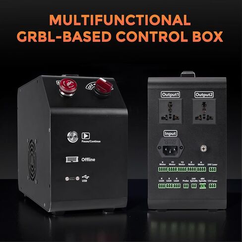 جهاز توجيه LUNYEE 4040 Trubo CNC، ماكينة قطع طحن ونقش 3 محاور معدنية بالكامل بقدرة 500 وات، تحكم GRBL للخشب والأكريليك المعدني، 400 × 400 × 110 مم (15.7 بوصة × 15.7 بوصة × 4.3 بوصة) in Kuwait