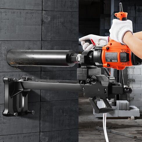 VEVOR Diamond Core Drill Machine, Wet and Dry Use, 0.8-6.3in Drilling Diameter Handheld Core Drill Rig with Stand and Core Drill Bit, 2000W Rugged Concrete Core Drill, For Concrete, Brick, Marble in Saudi Arabia