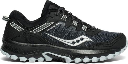 Saucony Women's Versafoam Excursion Tr13 Trail Running Shoe, Grey/Black/Burgundy, 6 in Saudi Arabia