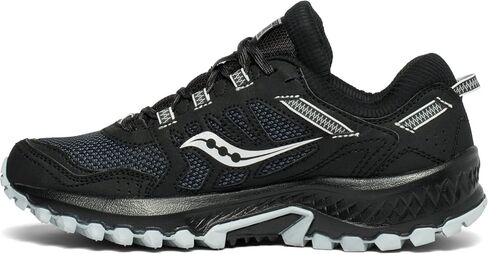 Saucony Women's Versafoam Excursion Tr13 Trail Running Shoe, Grey/Black/Burgundy, 6 in Saudi Arabia