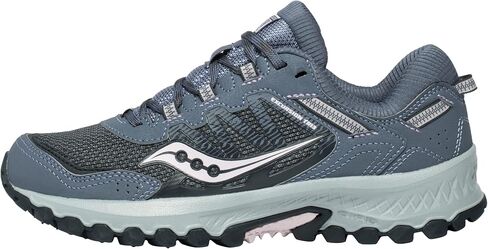 Saucony Women's Versafoam Excursion Tr13 Trail Running Shoe, Grey/Black/Burgundy, 6 in Saudi Arabia