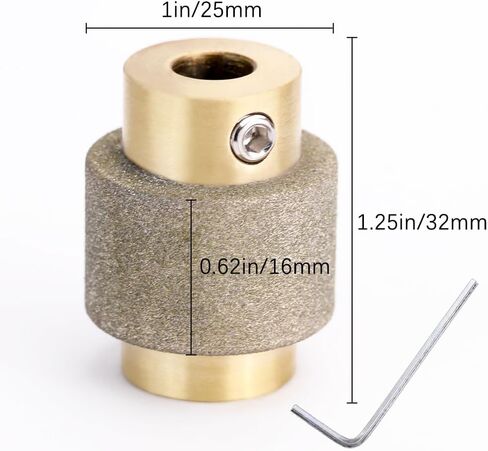 Combination Set 1 3/4 1/4 1/8 Inch Diamond Grinder Bit Head Tools Brass Core Stained Glass Grinder Bits & Diamond Grinder Bit Head Tools, Tools and Supplies for Stained Glass (4) in Saudi Arabia