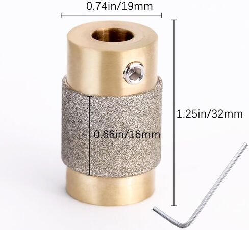Combination Set 1 3/4 1/4 1/8 Inch Diamond Grinder Bit Head Tools Brass Core Stained Glass Grinder Bits & Diamond Grinder Bit Head Tools, Tools and Supplies for Stained Glass (4) in Saudi Arabia