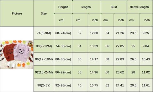 MAYUMMPY Toddler Baby Boy Girl Halloween Sweater Pumpkin Warm Pullover Sweatshirt Knitwear Knitted Fall Winter Clothes in Kuwait