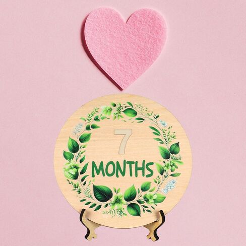 Baby Announcement Sign,Hello World newborn sign,Monthly Milestone Cards,Double-Sided Wooden Hello World,Newborn Welcome Sign with Marker Pen and wooden stand,as Photo Props for Hospital Nursery Baby Shower Keepsakes, Lucky Star (Rainbow Baby) in Saudi Arabia