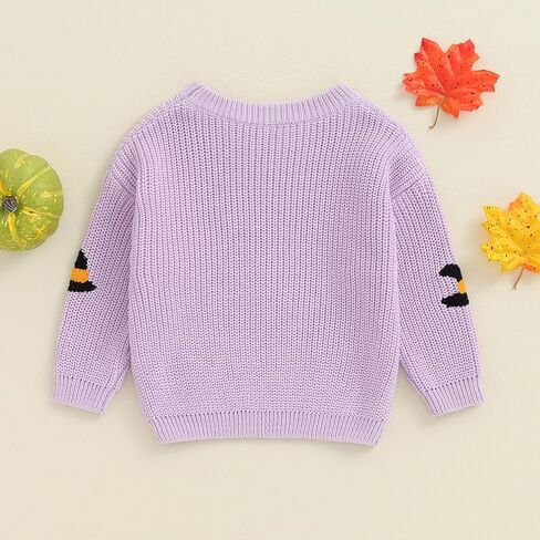 MAYUMMPY Toddler Baby Boy Girl Halloween Sweater Pumpkin Warm Pullover Sweatshirt Knitwear Knitted Fall Winter Clothes in Kuwait
