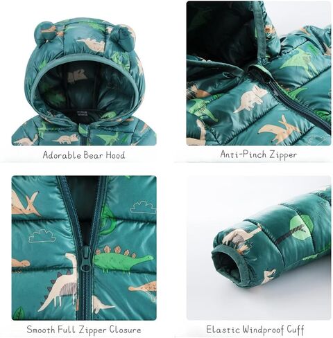 Ohrwurm Baby Ultralight Winter Hooded Jacket Coat Windproof Cute Warm Winter Outwear in Saudi Arabia