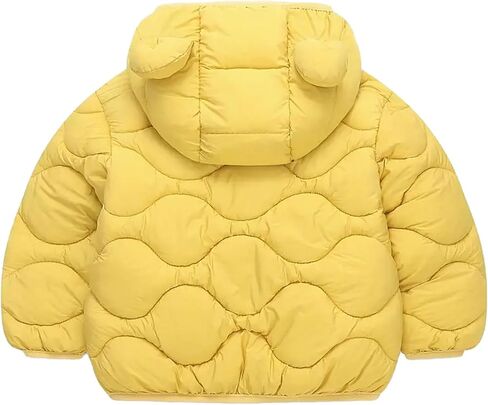 Toddler Winter Coats Puffer Padded Jacket Baby Boys Girls Bear Hoods Down Jacket Light Weight Infant Outerwear in Kuwait
