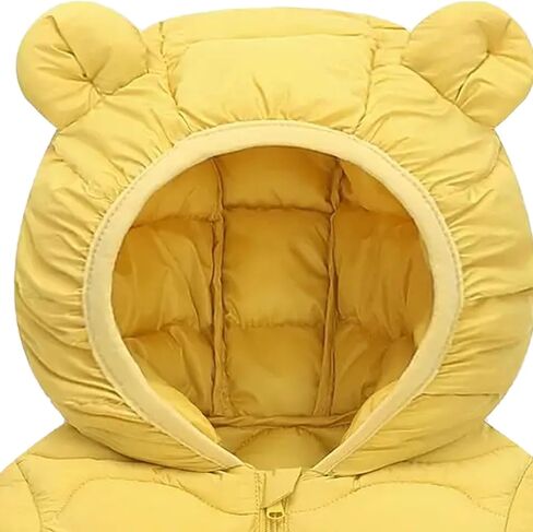 Toddler Winter Coats Puffer Padded Jacket Baby Boys Girls Bear Hoods Down Jacket Light Weight Infant Outerwear in Kuwait