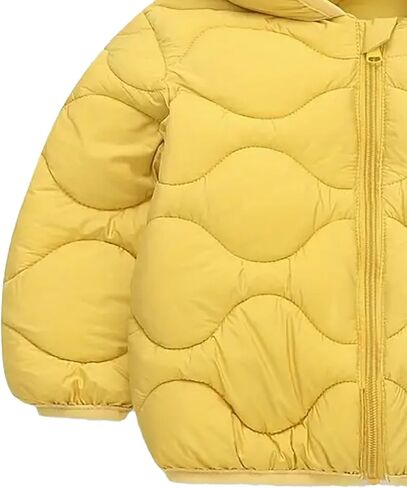 Toddler Winter Coats Puffer Padded Jacket Baby Boys Girls Bear Hoods Down Jacket Light Weight Infant Outerwear in Kuwait