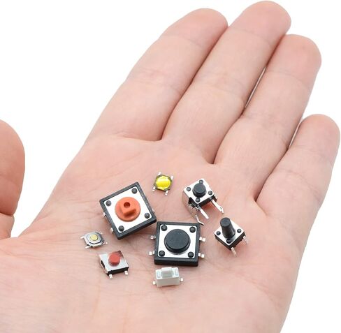 QTEATAK 300 Pcs 15 Value Micro Momentary Tactile Push Button Switch Tact Assortment Kit in Saudi Arabia