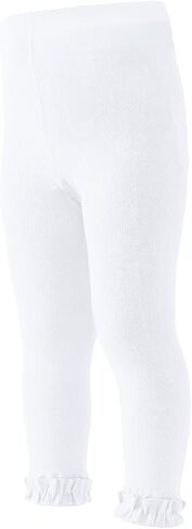 Baby Leggings Toddler Footless Tights Girls Ruffle Leggings Kids Cotton Stockings Pants 1/2/3 Pack in Saudi Arabia