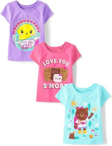 The Children's Place Baby Girls' and Toddler All Holidays Long Sleeve Graphic T-Shirts in Saudi Arabia