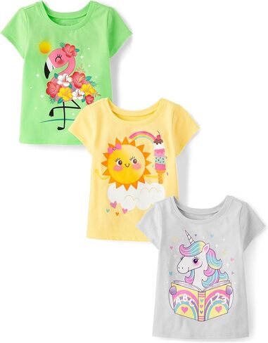 The Children's Place Baby Girls' and Toddler All Holidays Long Sleeve Graphic T-Shirts in Saudi Arabia