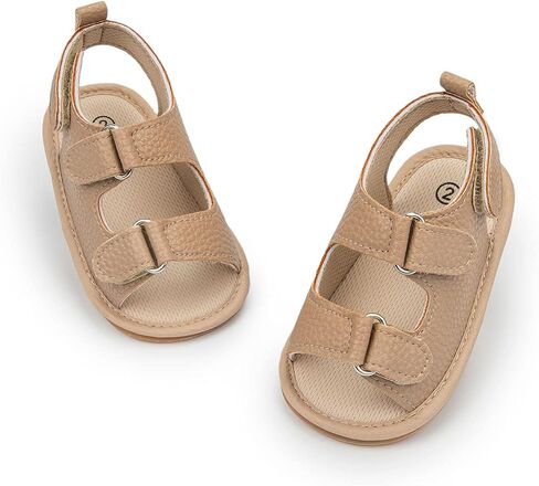 HsdsBebe Infant Baby Boys Girls Summer Beach Sandals Breathable Athletic Anti-slip Soft Sole Newborn First Walker Crib Shoes in Kuwait