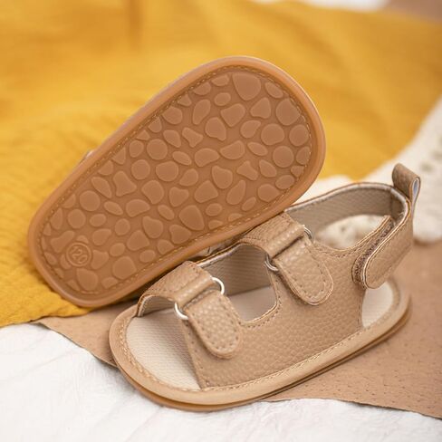 HsdsBebe Infant Baby Boys Girls Summer Beach Sandals Breathable Athletic Anti-slip Soft Sole Newborn First Walker Crib Shoes in Kuwait