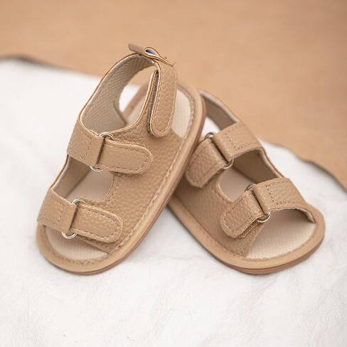 HsdsBebe Infant Baby Boys Girls Summer Beach Sandals Breathable Athletic Anti-slip Soft Sole Newborn First Walker Crib Shoes in Kuwait
