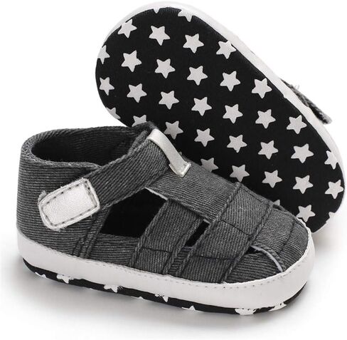 HsdsBebe Infant Baby Boys Girls Summer Beach Sandals Breathable Athletic Anti-slip Soft Sole Newborn First Walker Crib Shoes in Kuwait