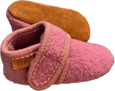 SKOV Wool Booties Slippers for Boys Girls Unisex Toddler Baby Infant Child with Leather Sole in Kuwait