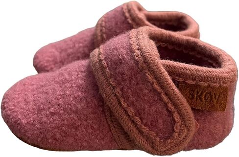 SKOV Wool Booties Slippers for Boys Girls Unisex Toddler Baby Infant Child with Leather Sole in Kuwait