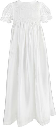 NIMBLE Baby Girls Baptism Christening Embroidered Gown with Headband for 0-12 Months in Kuwait