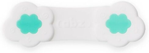 ABZ Pin Free Cloth Diaper Fasteners for Prefolds, Pre-Flats or Flat Diapers - 4 Pack - Turquoise in Saudi Arabia
