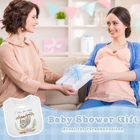 Toulite 30 Pcs White Bibs for Baby Washable Reusable Waterproof Feeder Bibs Cotton Baby Bibs with Double Sided Design in Saudi Arabia