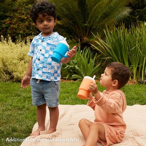 Infantino My 1st Tumbler – Adorable Miniature Tumbler with Leak-Resistant Straw and Toddler-Friendly Handle, Encourages Hydration, Easy to Clean, 9 fl. oz, Lilac in Saudi Arabia