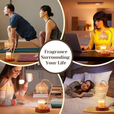 Candle Warmer Lamp, Electric Candle Lamp with Timmer & Dimmer, Candle Lamp Warmer Fit All Jar Candles, Lamp Candle Warmer with 2 Bulbs, Holiday Gifts, Home Decor House Warming Gifts in Saudi Arabia