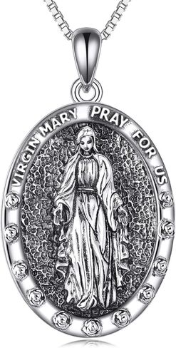 Saint Michael Necklace Sterling Silver Aballone Shell Protection Necklace St Michael Archangel Pendant Jewelry Gift for Men Boy in Saudi Arabia