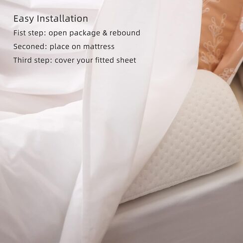 BBjixiang Toddler Bed Bumper, Foam Bed Rail for Toddlers, Bed Rail Bumper for Twin, Full, Queen and King Beds with Washable Cover 1-Pack in Saudi Arabia