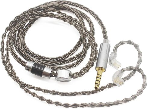 Youkamoo 4.4mm Balanced Earphone Cable, Recessed 2pin IEMs Earphone Replacement Cable Compatible with ZSN Pro ZS10 Pro NF2u KZ ZSX QDC in Kuwait