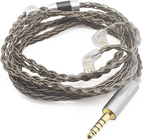 Youkamoo 4.4mm Balanced Earphone Cable, Recessed 2pin IEMs Earphone Replacement Cable Compatible with ZSN Pro ZS10 Pro NF2u KZ ZSX QDC in Kuwait