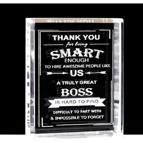 Boss Appreciation Gifts for Women Men - Great Boss Day Gifts for Best Boss Lady Desk Decoration Paperweight Present for Boss Leaving Retirement Birthday Christmas