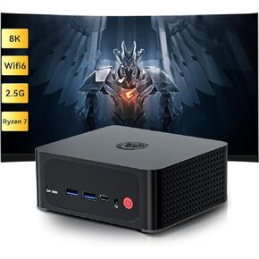 TRIGKEY S6 Pro AMD Zen3+ Ryzen 9 Mini PC, 6900HX(8C16T, Up to 4.9 GHz) Mini Desktop, Micro PC, 16GB DDR5 4800Mhz| 500GB PCIE4.0 NVME SSD, 4K Triple Displays, WiFi 6+BT5.2, DP 144Hz+HDMI, USB4.0/3.2