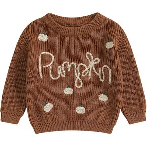 Baby Holiday Clothes Infant Boy Girl Knit Halloween Christmas Thanksgiving Sweater Chunky Warm Fall Winter Clothes