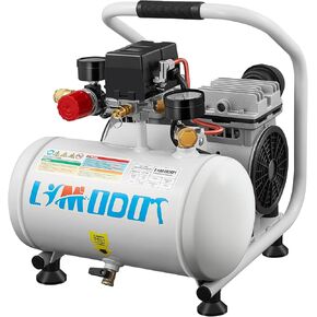 Air Compressor, Ultra Quiet Air Compressor, Only 68dB, 6 Gallon Durable Steel Air Tank, 4.2CFM @ 90PSI, Oil-Free, Ideal For Shop, Garage, Car, Pneumatic Tool, 1.7 HP