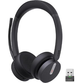 Yealink BH70 Dual UC Wireless Headset with Mic for Work, Bluetooth Headphone Teams&UC Compatible, up to 35h Talk Time, 147g All-day Wearing Comfort, Perfect for Open Office Home Hybrid Work, USB-C