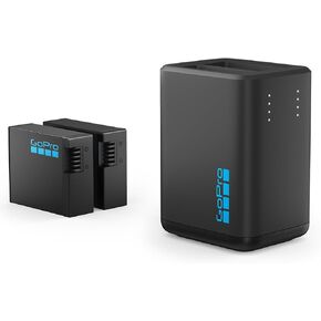 GoPro Dual Battery Charger + 2 Enduro Rechargeable Batteries (HERO13 Black) - Official Accessory