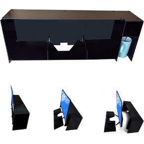Office Supplies for Desk Organization -Straight Side Acrylic Office Organizer - Organize All Small Office and Personal Items (11inch)