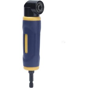 Right Angle Drill Attachment, 90 Degree Drill Attachment, Yellow Blue Drills Attachment Extension Driver for 1/4in Standard Hex Shank Drill Bits