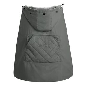 غطاء حامل الطفل مع غطاء قابل للفصل، غطاء حامل شتوي عالمي مقاوم للماء والرياح لحاملة الأطفال ومقعد خصر الطفل مع حقيبة تخزين، حقيبة رايات الطفل لمقاعد السيارة وعربات الأطفال، رمادي in Kuwait