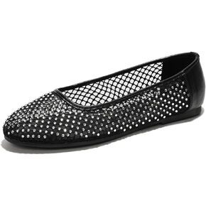 Project Cloud mesh Flats for Women - Memory Foam Ballet Flats Shoes for Women - Non Slip Ballerina Womens Flats, Comfortable Shoes - Trendy Summer Shoes, Slip-on Flat Shoes for Women (Ruthie)