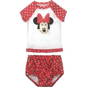 Infant Girl UPF 50 Rash Guard and Swim Diaper Cover 2 Piece Set